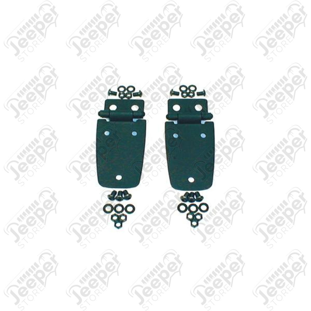 Hood Hinge, Black; 97-06 Jeep Wrangler TJ