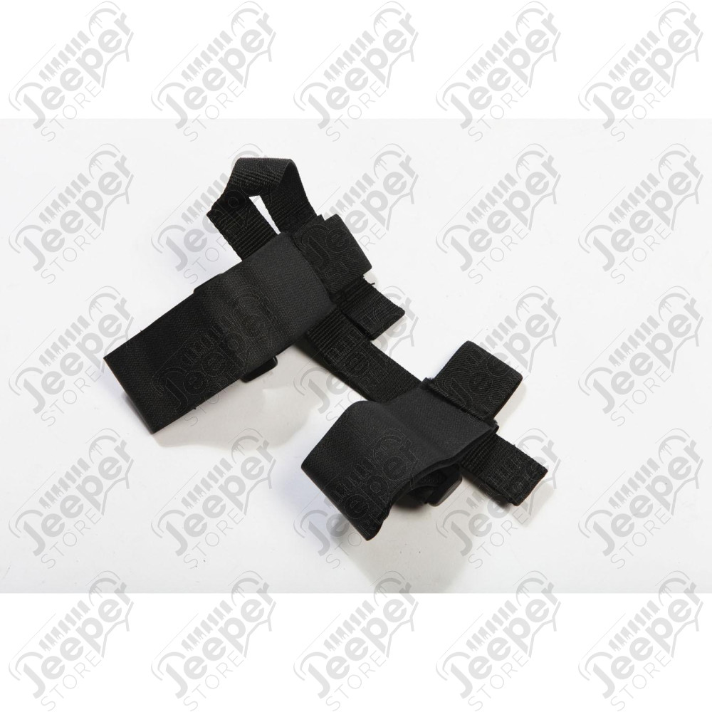 Flashlight Holder, Sport Bar Mounted, Black; 55-19 CJ/Wrangler