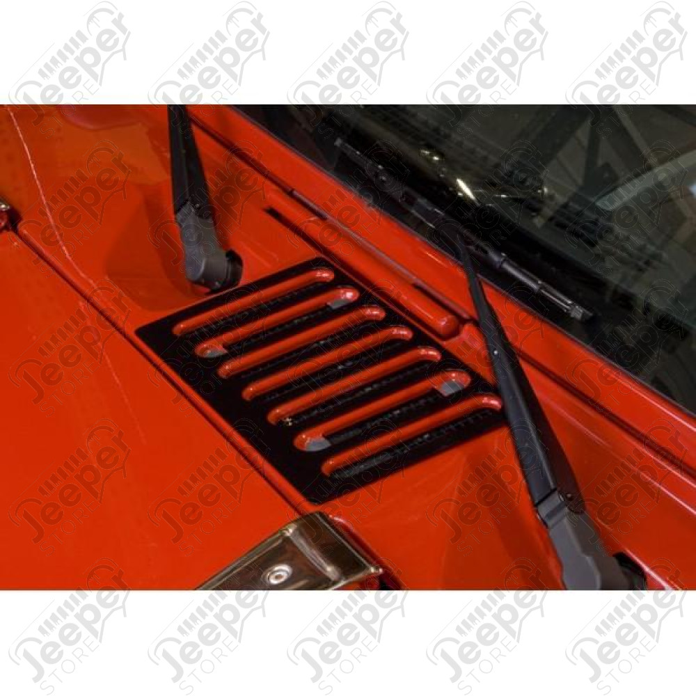 Cowl Vent Cover, Black; 07-18 Jeep Wrangler JK