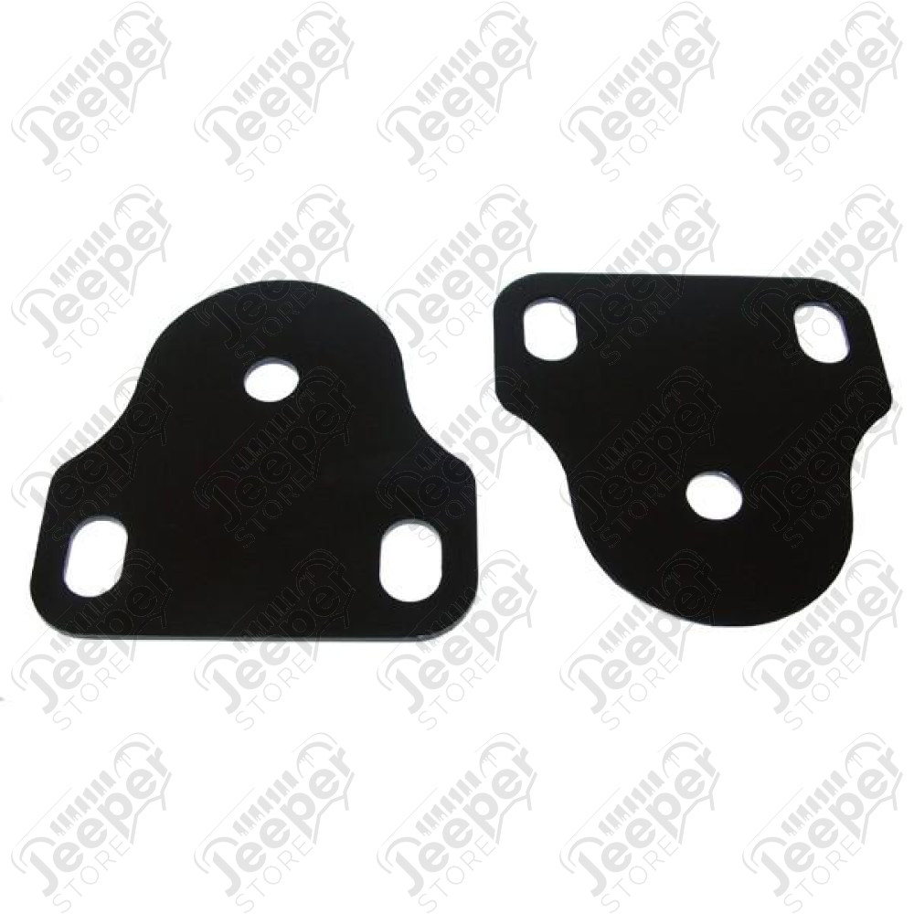 Windshield Bracket Kit, Black; 76-95 Jeep CJ/Wrangler YJ