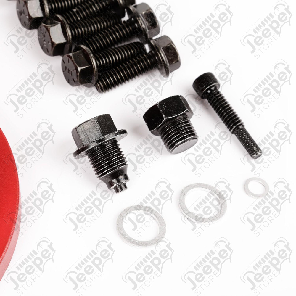 Differential Cover, Aluminum, Red, for Dana 30