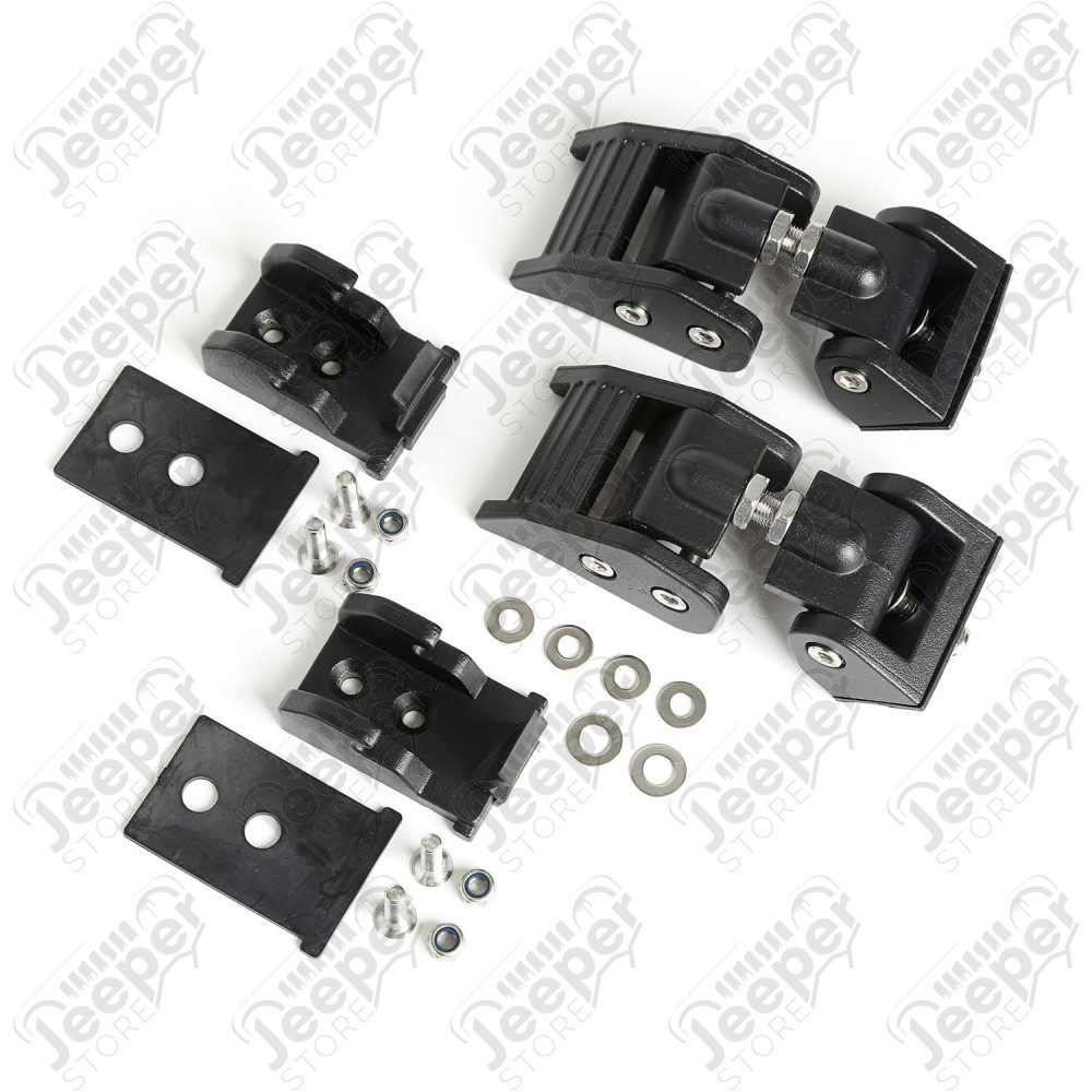 Hood Catch, Black; 2018-20 Jeep JL, 2020 JT