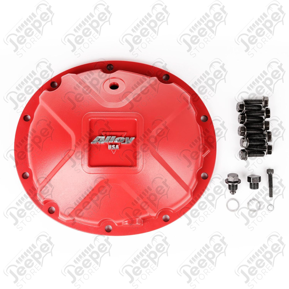 Differential Cover, Aluminum, Red, for Dana 35