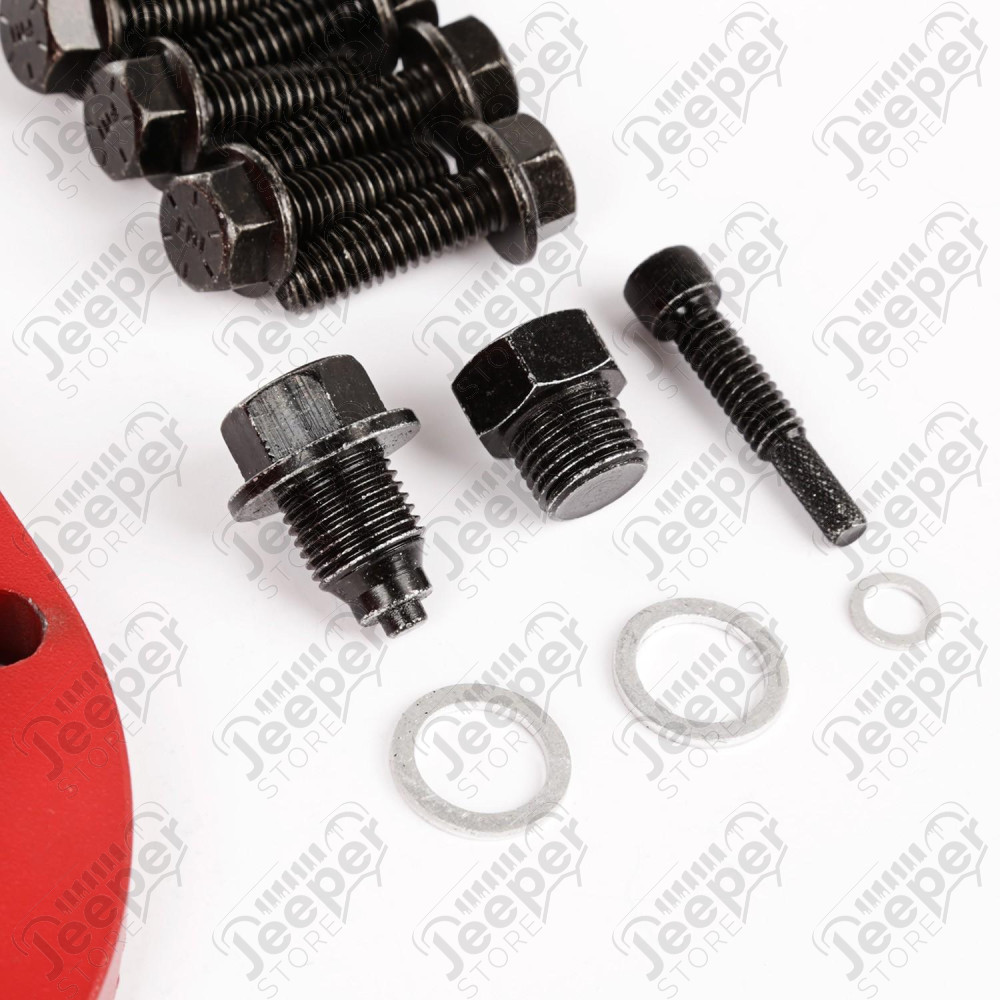 Differential Cover, Aluminum, Red, for Dana 44
