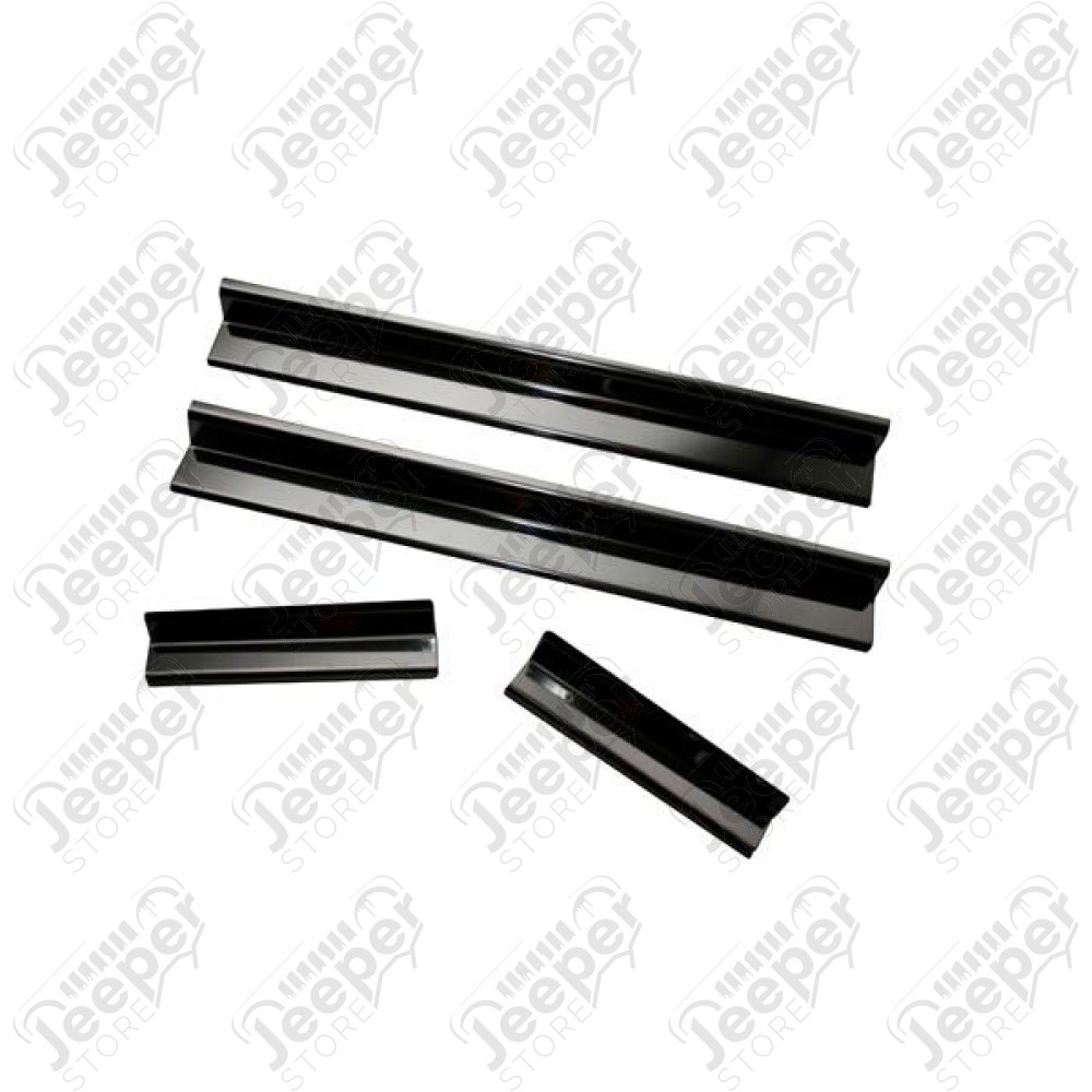 Door Entry Guard Kit, Black; 07-18 Jeep Wrangler JKU