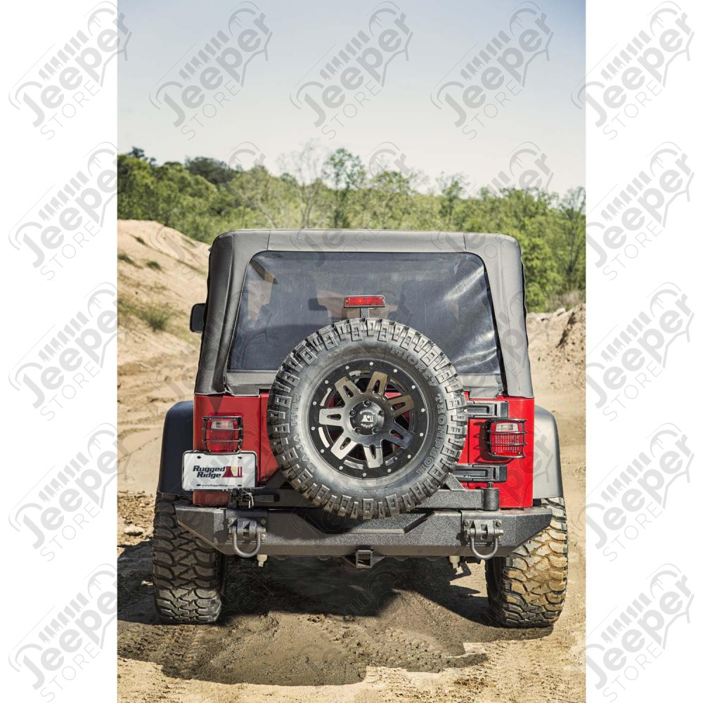 Euro Guard Kit, Tail Light, Black 76-06 Jeep CJ/Wrangler YJ/TJ