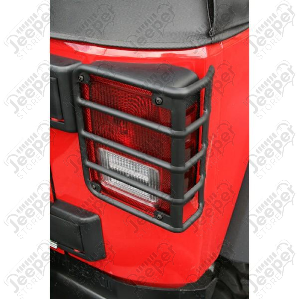 Euro Guard Kit, Tail Light, Black; 07-18 Jeep Wrangler JK