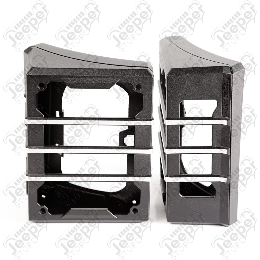 Elite Guard Kit, Tail Light, Brushed Black; 07-18 Jeep Wrangler JK