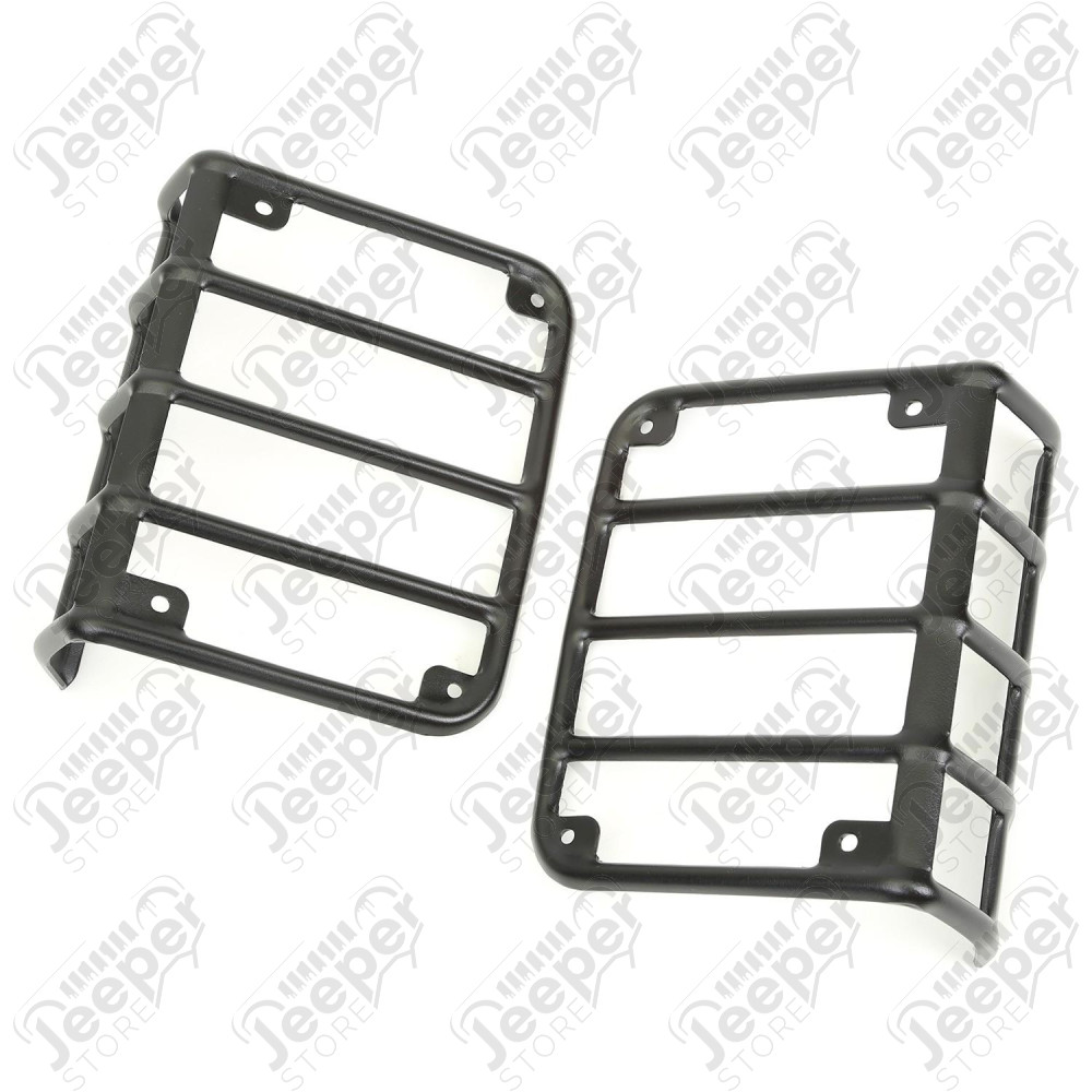 Euro Guard Kit, Tail Light, Textured Black 07-18 Jeep Wrangler JK