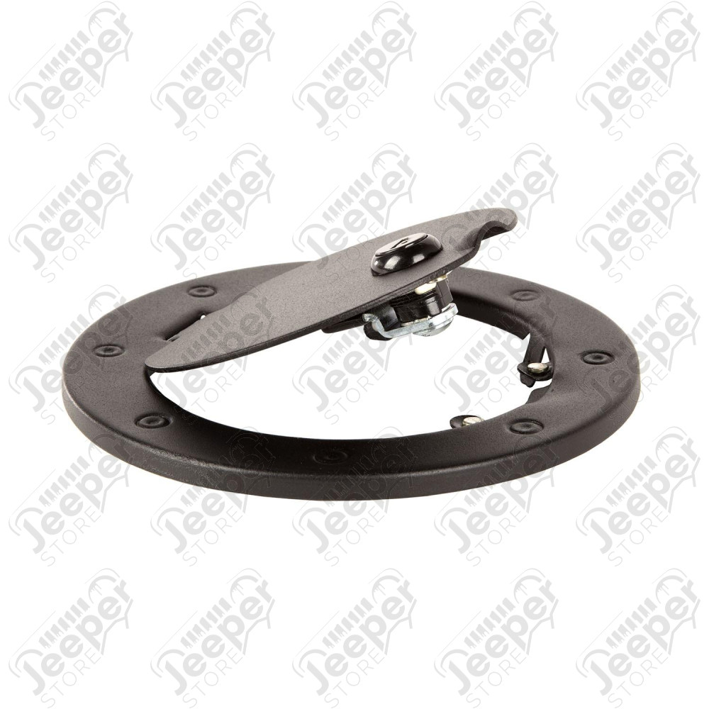 Gas Cap Door, Locking, Textured Black 07-18 Jeep Wrangler JK/JKU