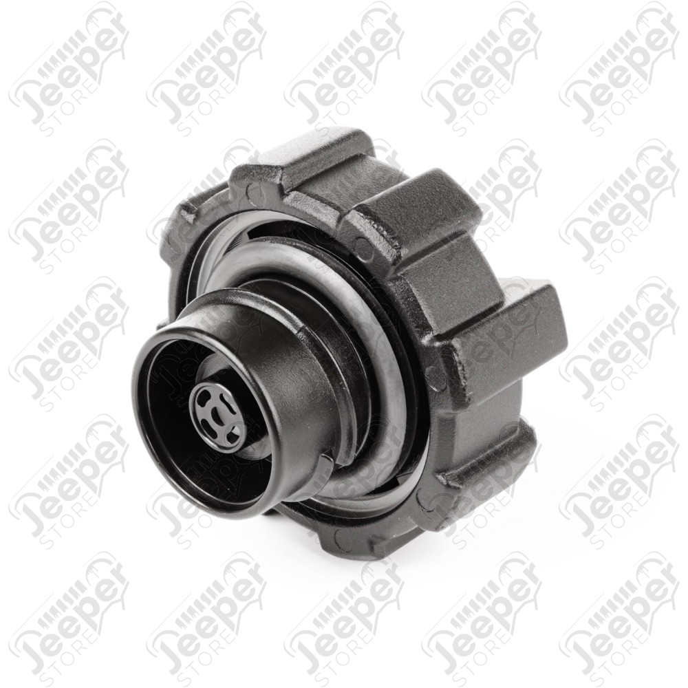 Elite Fuel Cap, Black, Aluminum 01-18 Jeep Wrangler TJ/LJ/JK