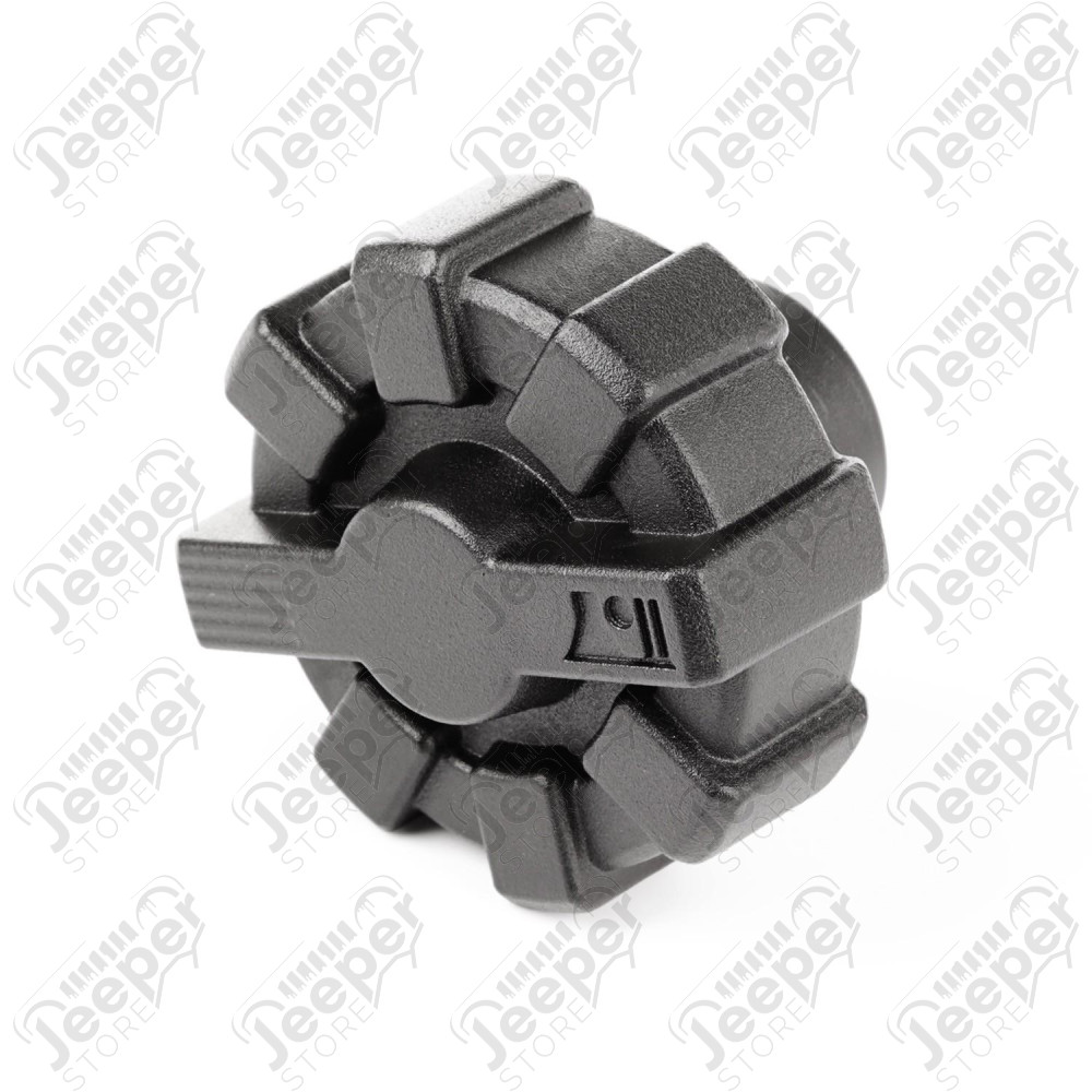 Elite Fuel Cap, Black, Aluminum 01-18 Jeep Wrangler TJ/LJ/JK