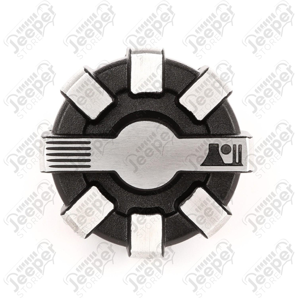 Elite Aluminum Fuel Cap,Brushed 01-20 Wrangler JK/JL, 2020 Gladiator JT
