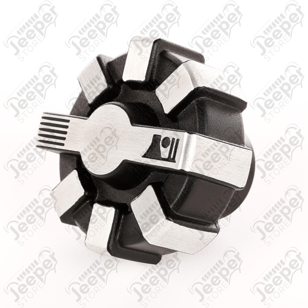 Elite Aluminum Fuel Cap,Brushed 01-20 Wrangler JK/JL, 2020 Gladiator JT