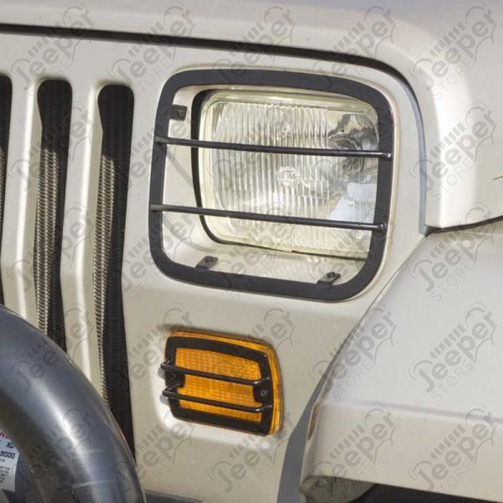 Euro Guard Kit, Headlight and Turn Signal; 87-95 Jeep Wrangler YJ