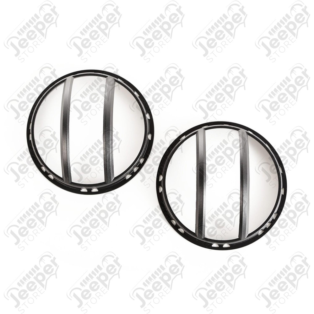 Elite Euro Guard Kit, Pivotal, Headlight, Black; 07-18 Wrangler JK/JKU