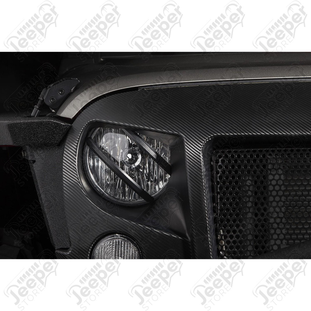 Elite Euro Guard Kit, Pivotal, Headlight, Black 07-18 Wrangler JK/JKU