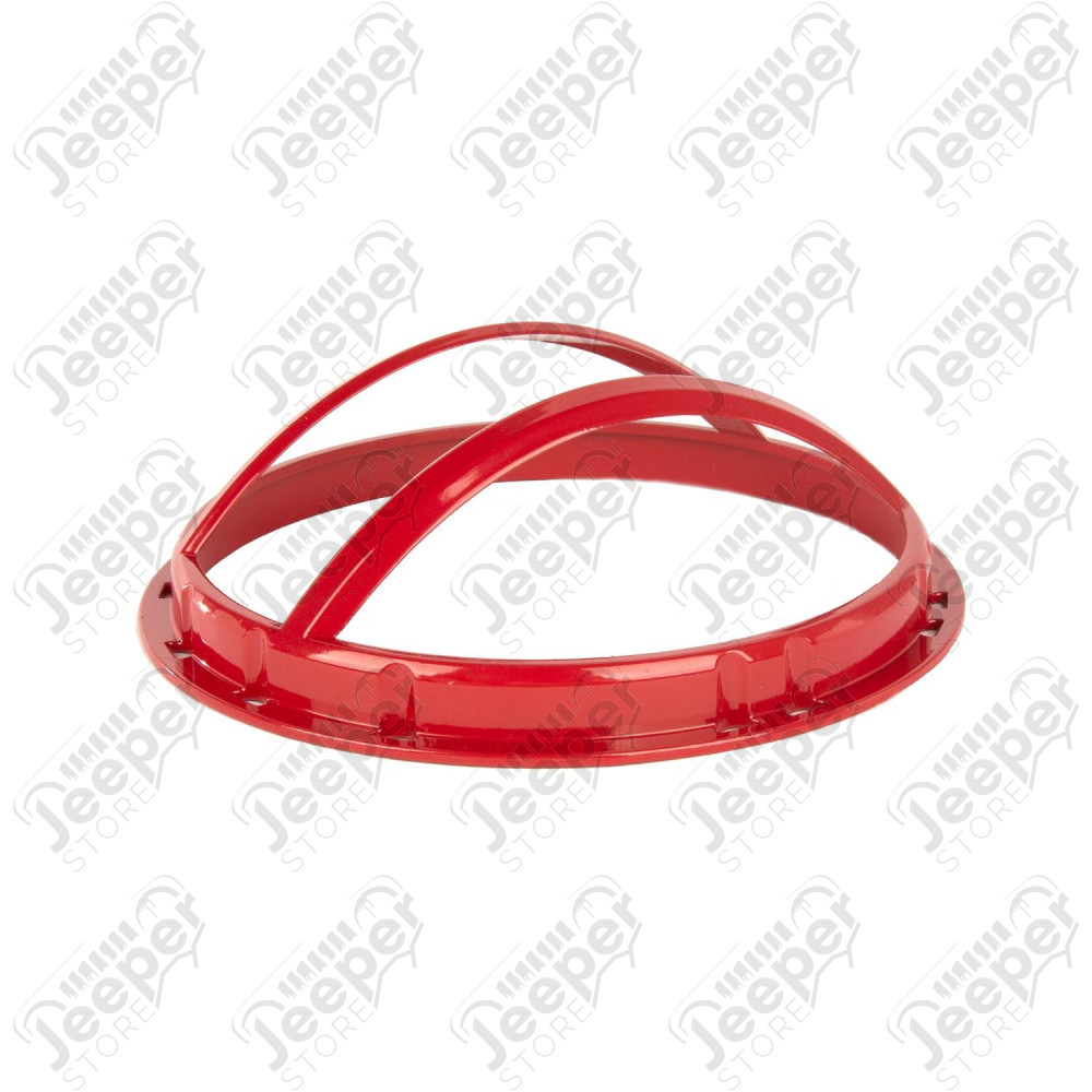 Elite Pivotal Headlight Euro Guard Kit, Red 07-18 Jeep Wrangler JK