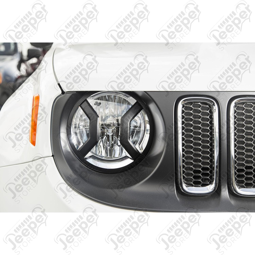 Kit 2 grilles de protection de phares avant pour Jeep Renegade BU - 11230.20