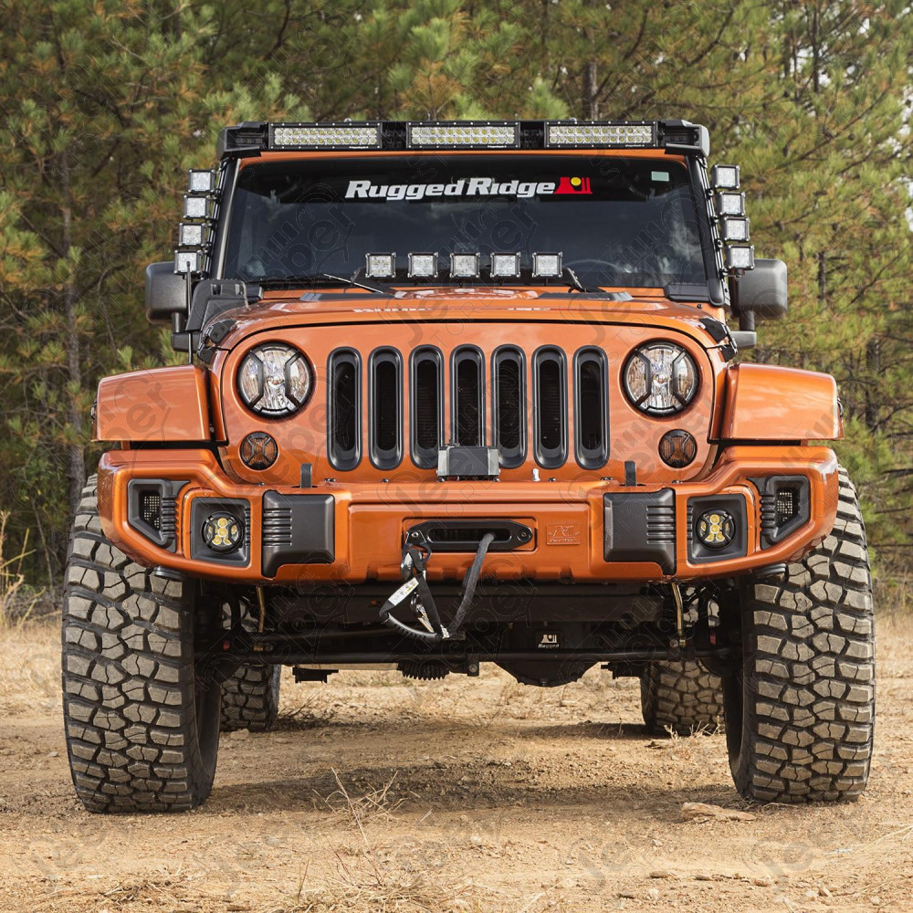 Elite Euro Guard Kit, Turn Signal/Fog Light 07-18 Wrangler JK/JKU