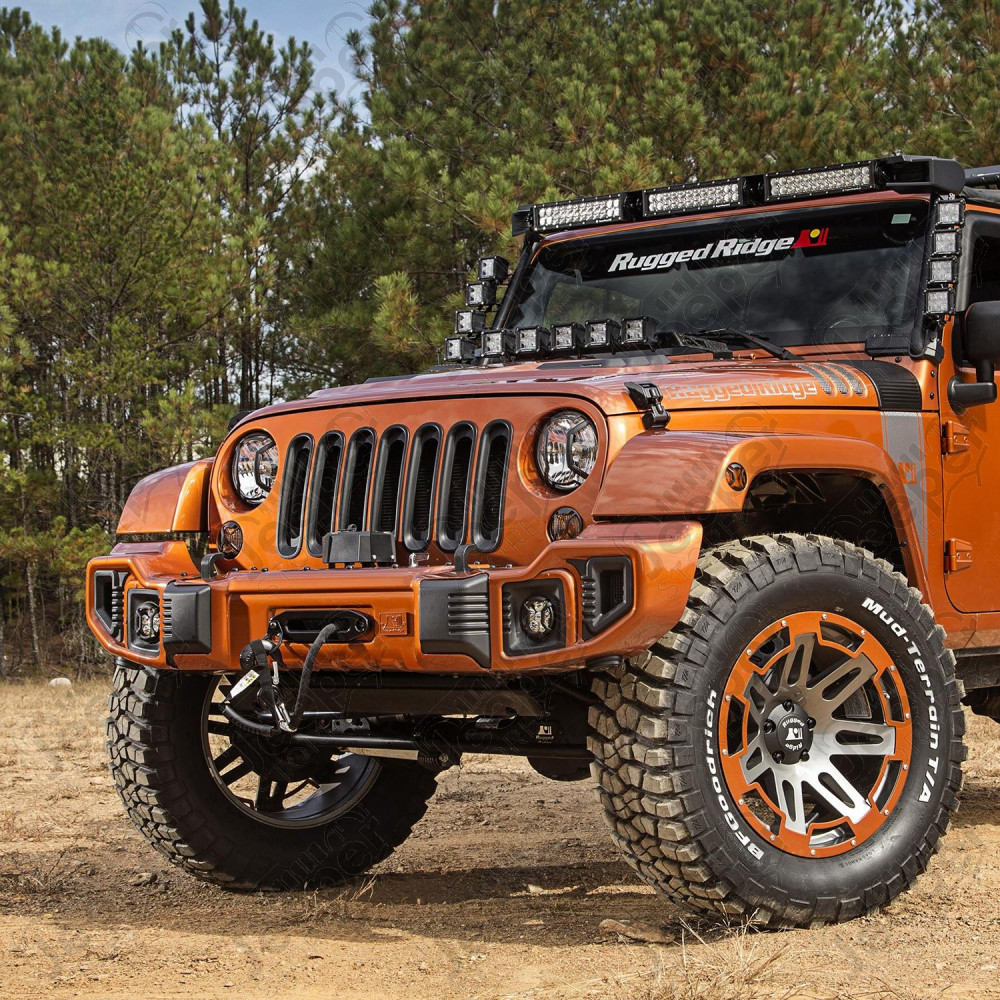 Elite Euro Guard Kit, Side Marker/Fog Light 07-18 Wrangler JK/JKU