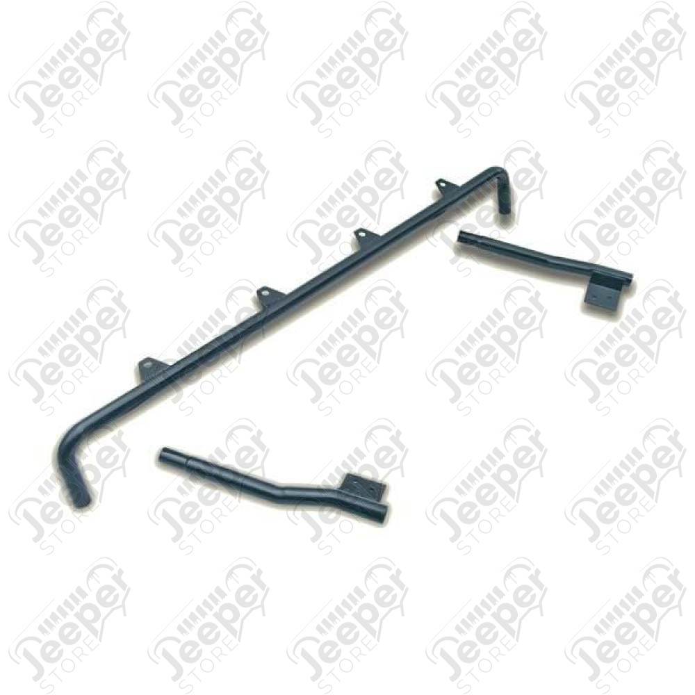 Light Bar, Full Frame, Black; 97-06 Jeep Wrangler TJ