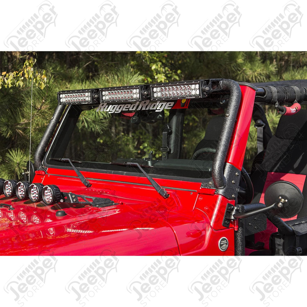 Light Bar Kit, Windshield Mounted, 13.5 Inch Combo 97-06 Wrangler TJ