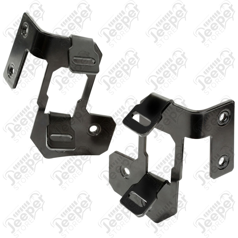 Light Mount, A Pillar, Semi-Gloss Black; 07-18 Jeep Wrangler JK