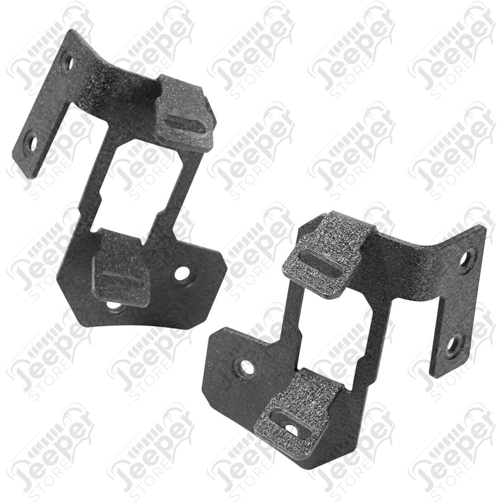 Light Mount, A Pillar, Textured Black; 07-18 Jeep Wrangler JK
