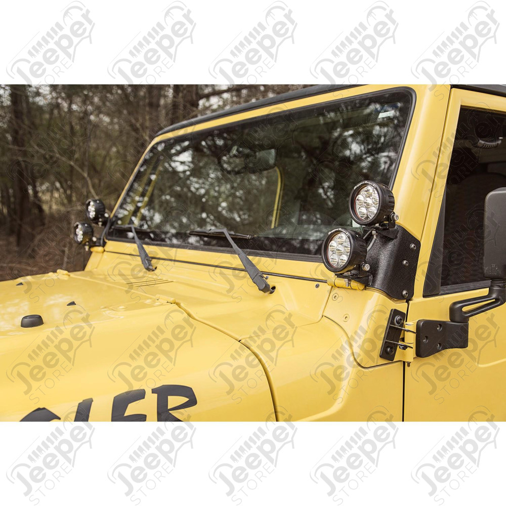 Light Kit, Dual A-Pillar, 3.5 Inch, Round 97-06 Jeep Wrangler TJ/LJ