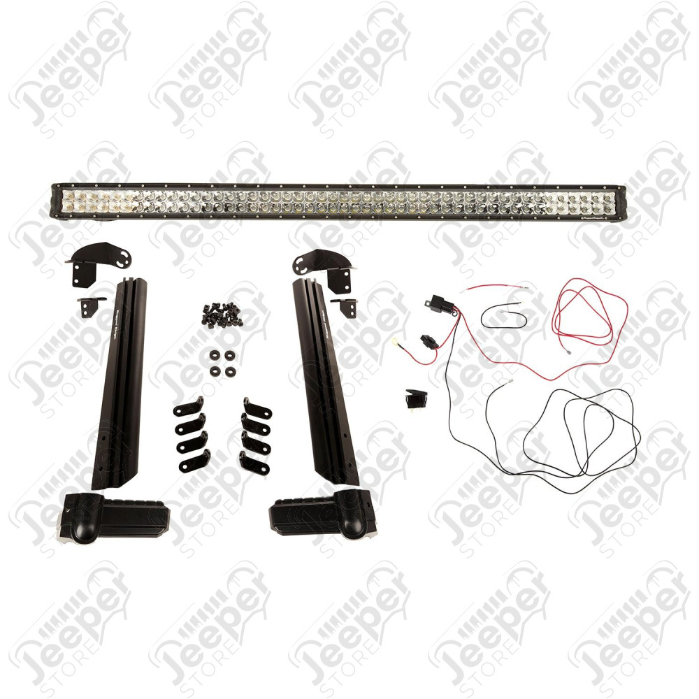 Elite Fast Track Light Bar Kit, 50 Inch; 07-18 Jeep Wrangler JK