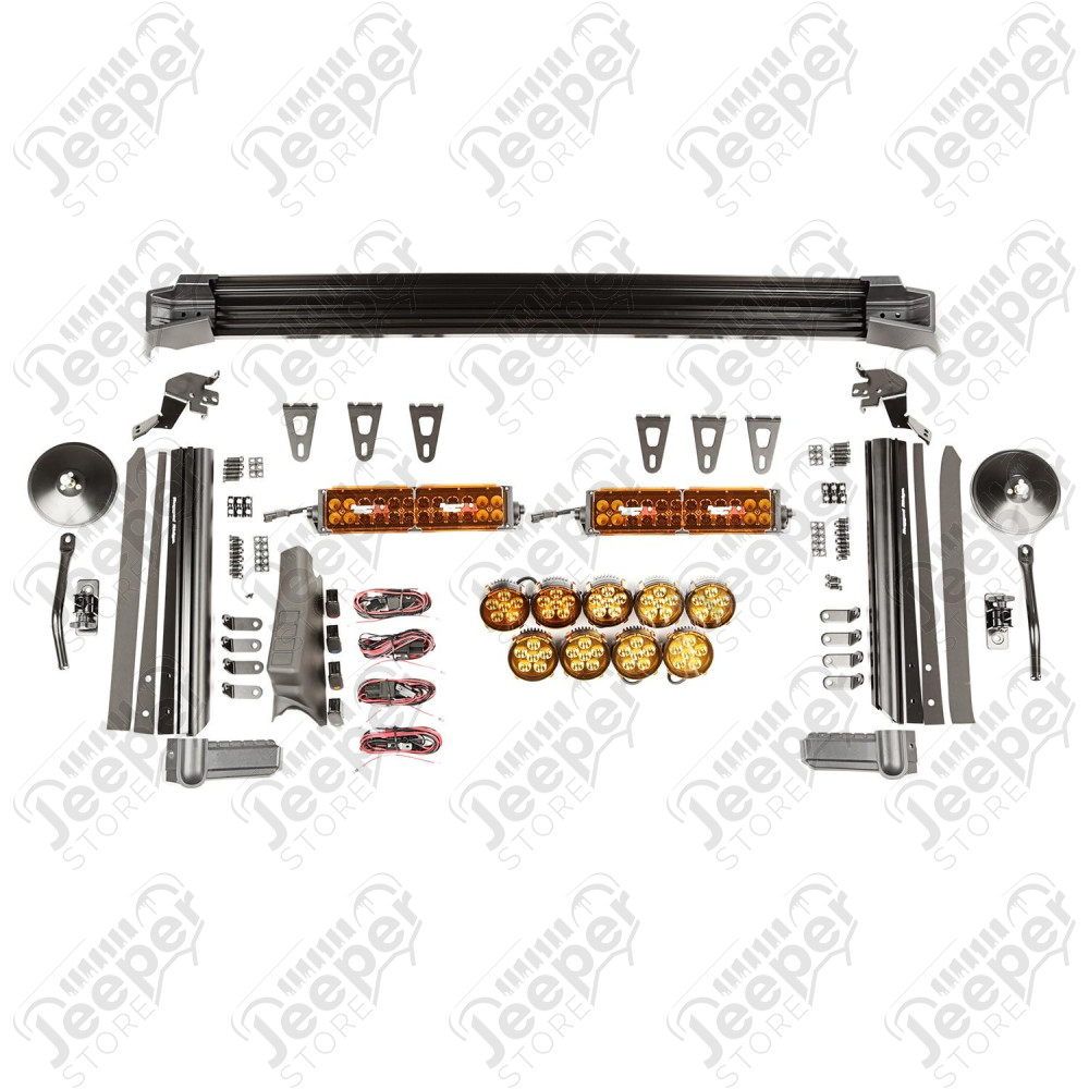Elite Fast Track Kit, 2 Bars/9 Round; 07-18 Jeep Wrangler JK