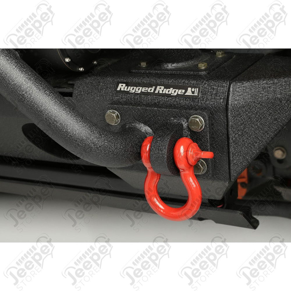 D-Ring Shackle Kit, 3/4 inch, Red, Steel, Pair