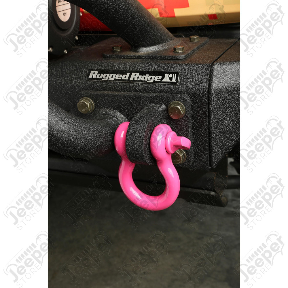 D-Ring Shackle Kit, 3/4 inch, Pink, Steel, Pair