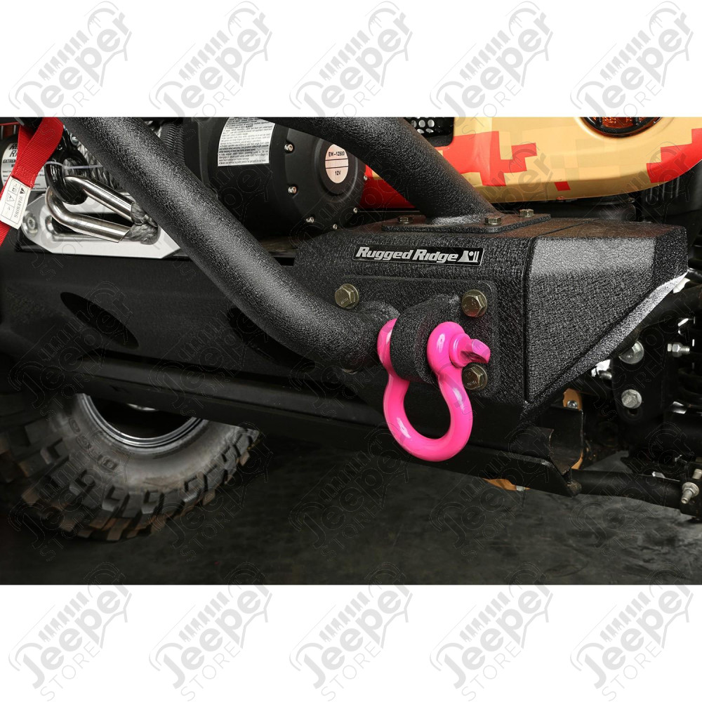 D-Ring Shackle Kit, 3/4 inch, Pink, Steel, Pair