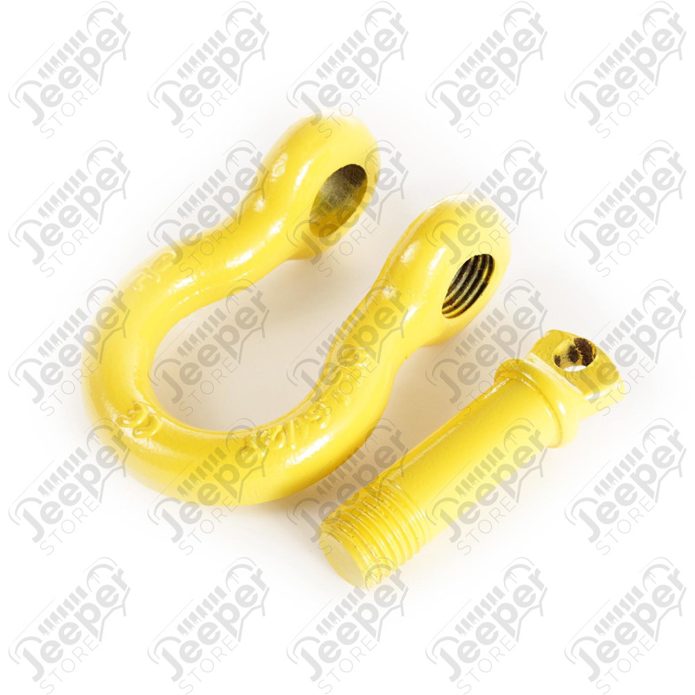 D-Ring Shackle Kit, 7/8 inch, Yellow, Pair