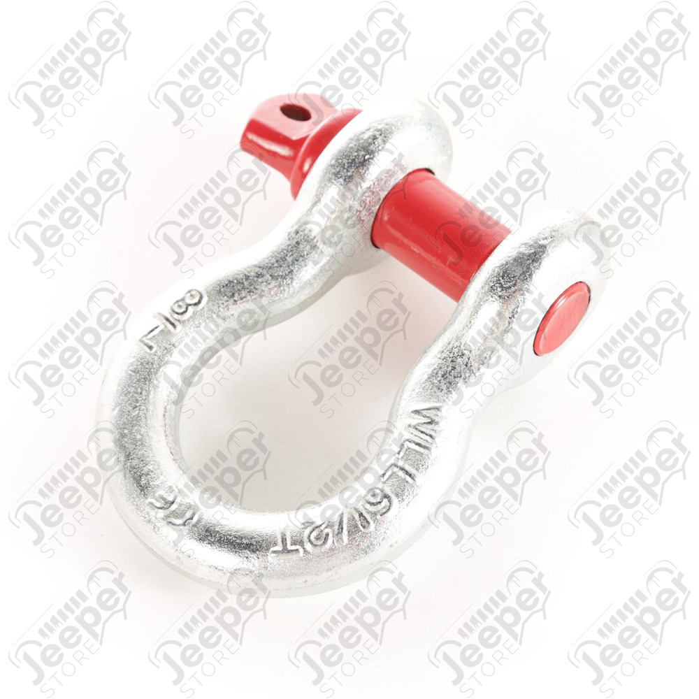 D-Ring Shackle, 7/8 inch, 13500 Lb, Galvanized
