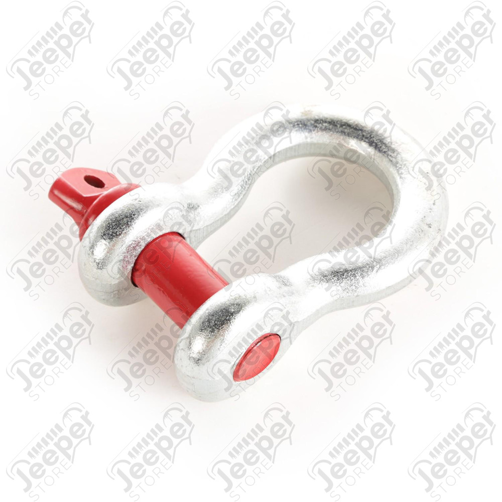 D-Ring Shackle, 7/8 inch, 13500 Lb, Galvanized
