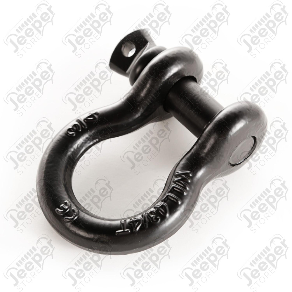 D-Ring Shackle, 3/4 inch, 9500 Lb, Black