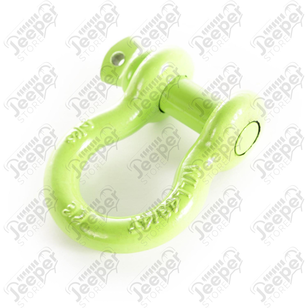 D-Ring Shackle, 3/4 inch, 9500 Lb, Green