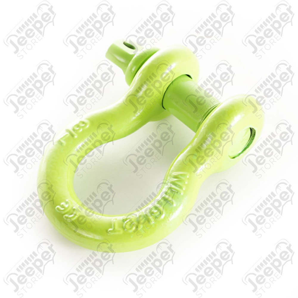 D-Ring Shackle, 7/8 inch, 13500 Lb, Green