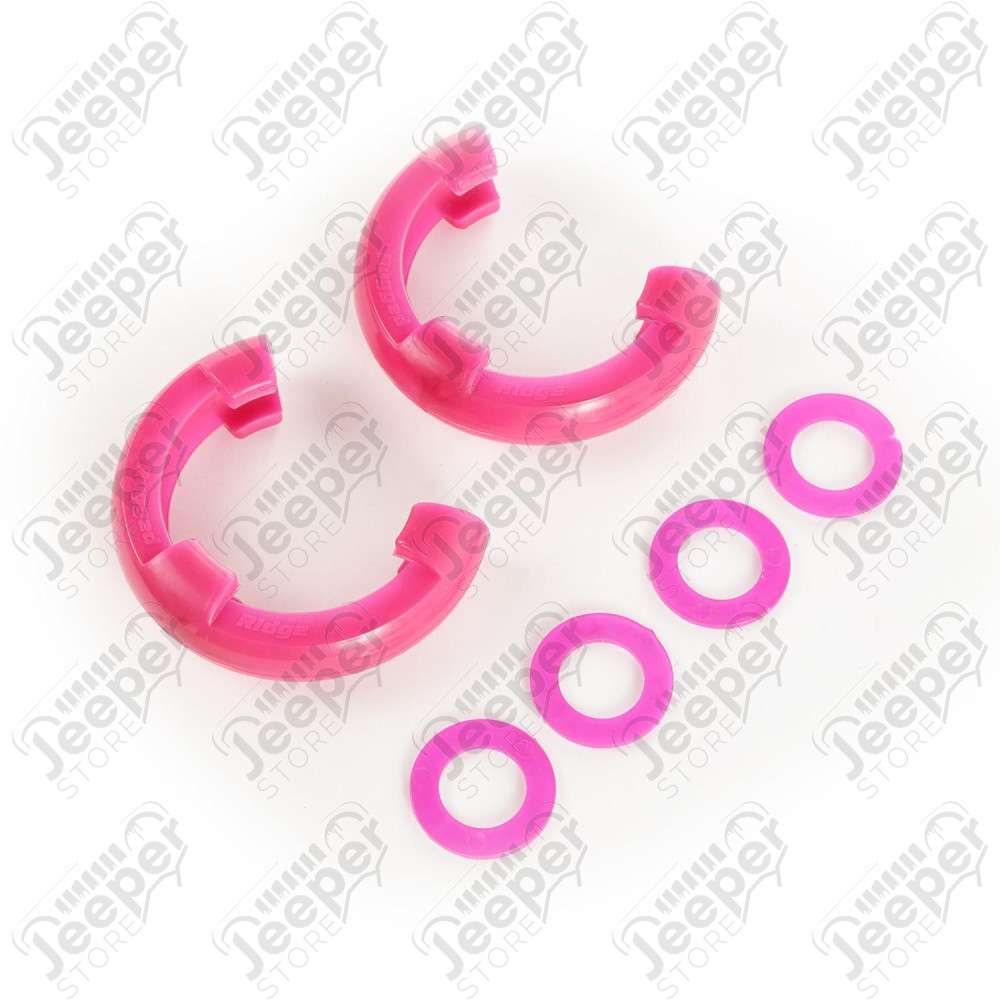 D-Ring Shackle Isolator Kit, Pink Pair, 3/4 inch