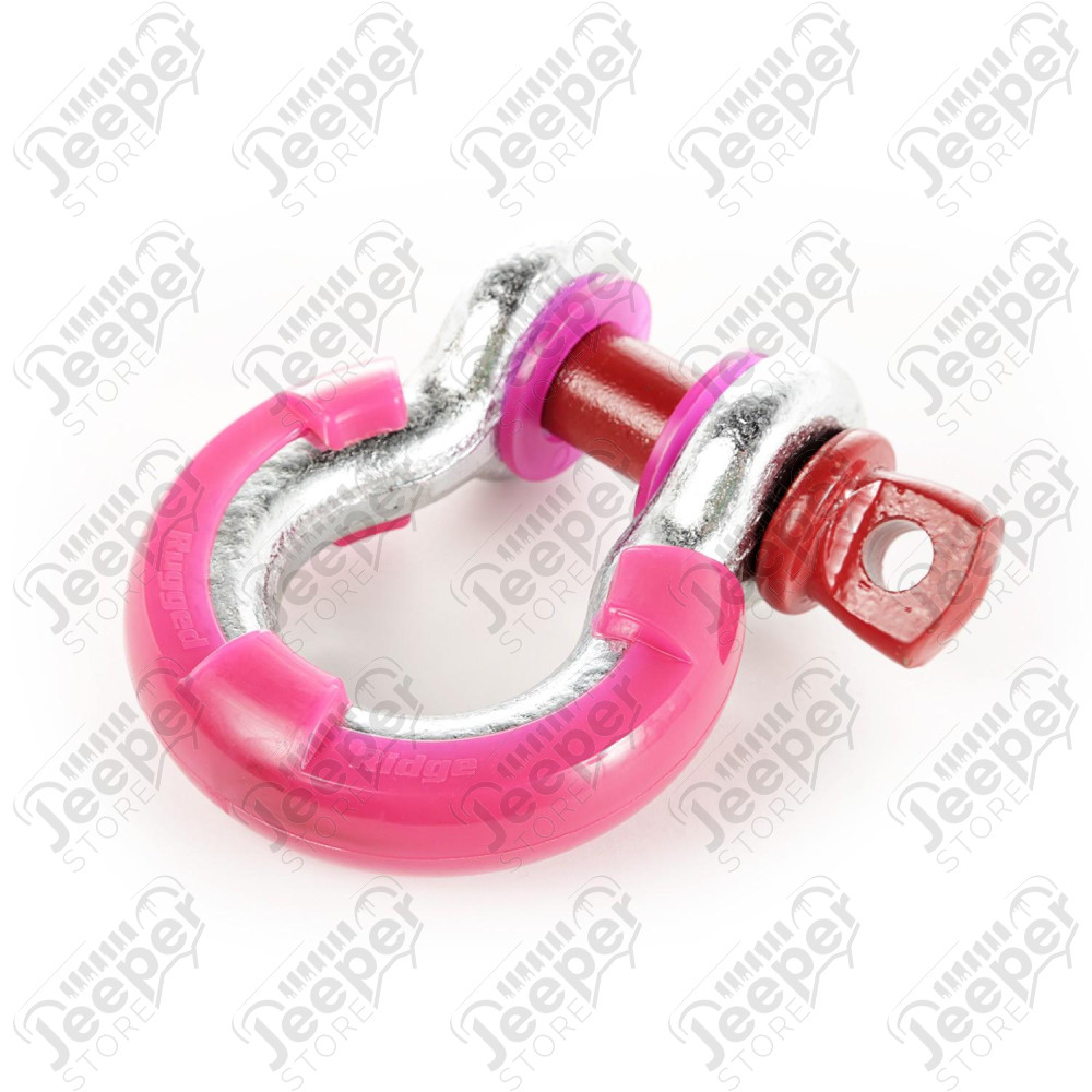 D-Ring Shackle Isolator Kit, Pink Pair, 3/4 inch