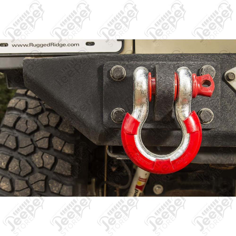 D-Ring Shackle Isolator Kit, Red Pair, 7/8 inch