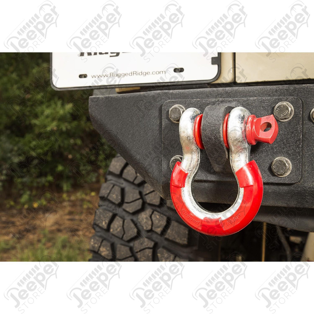 D-Ring Shackle Isolator Kit, Red Pair, 7/8 inch