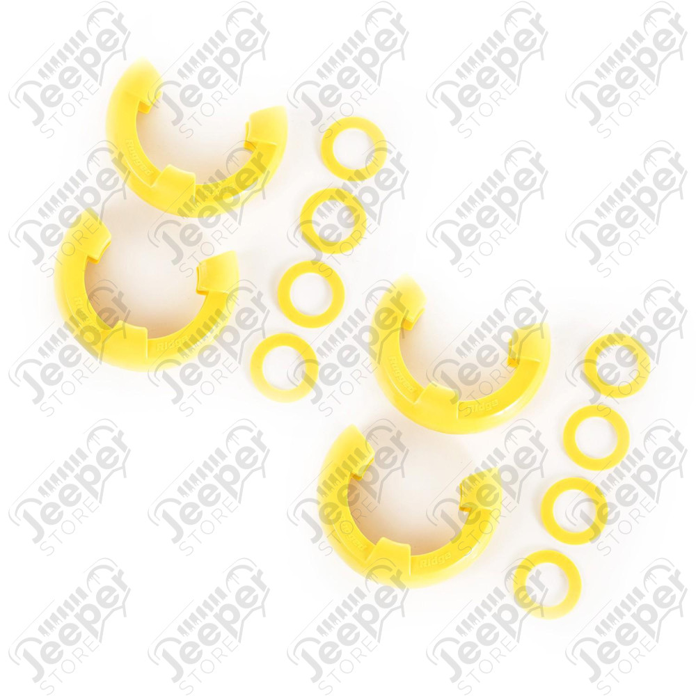 D-Ring Isolator Kit, Yellow 2 Pair, 3/4 inch