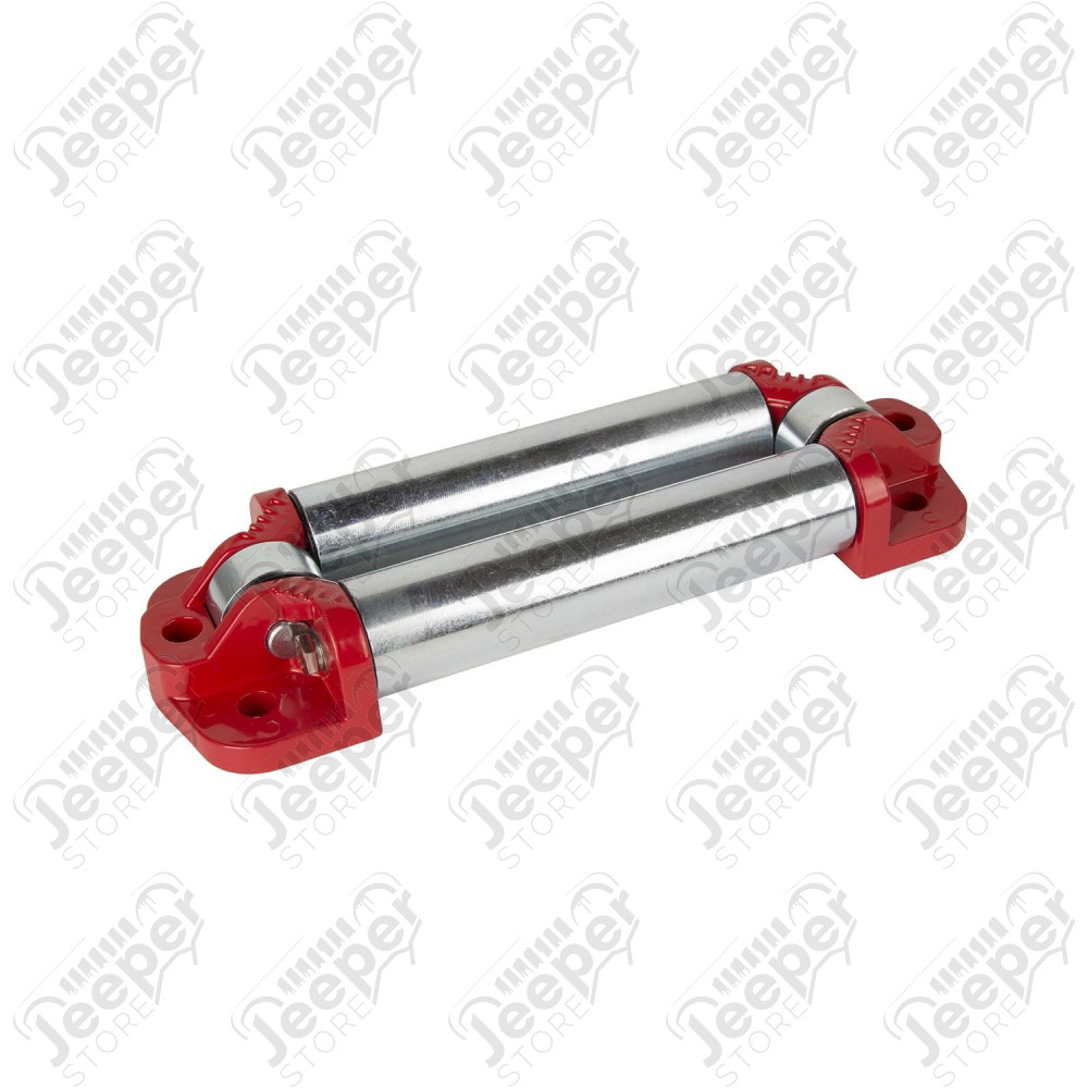 Winch Fairlead, Roller, 4-Way, Red