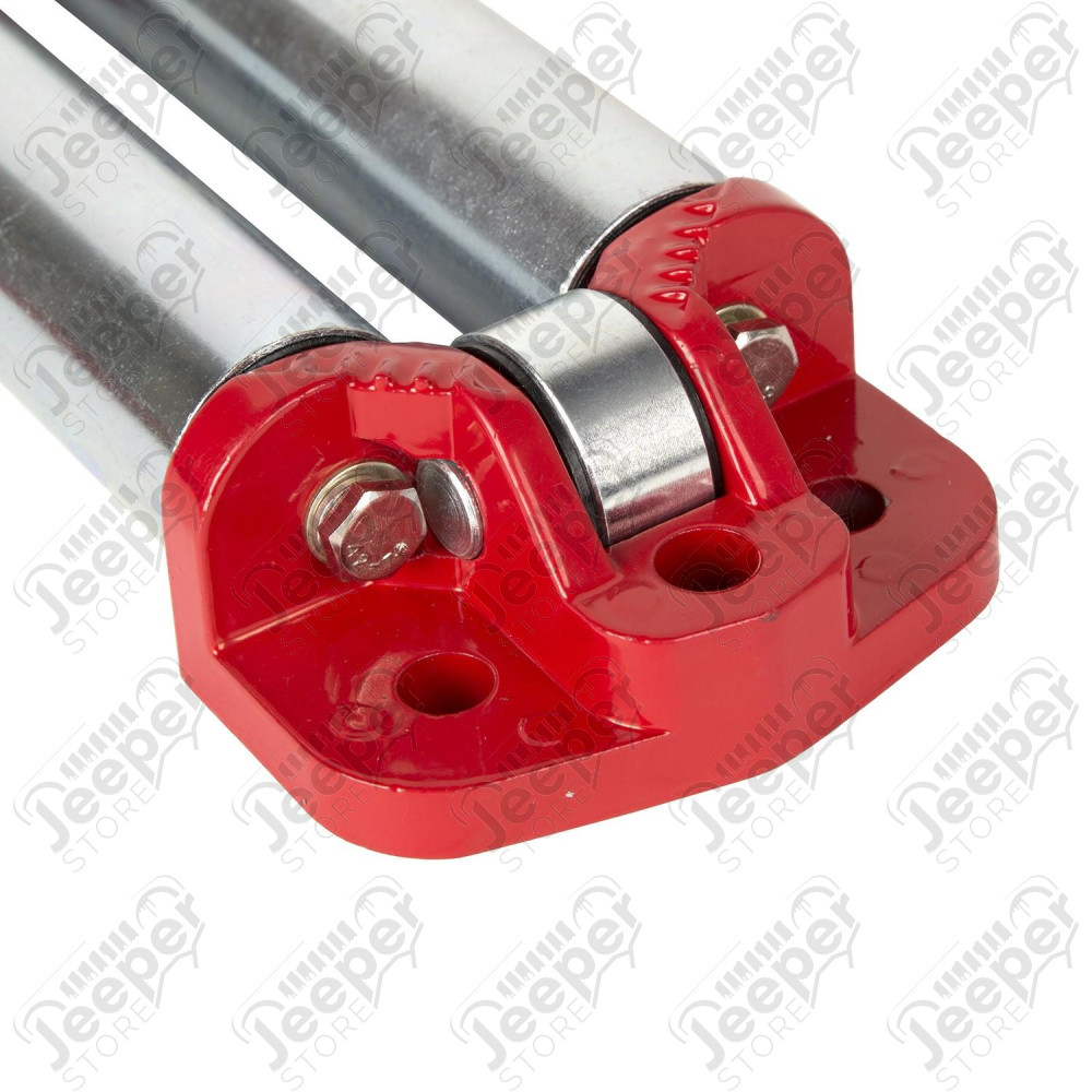 Winch Fairlead, Roller, 4-Way, Red