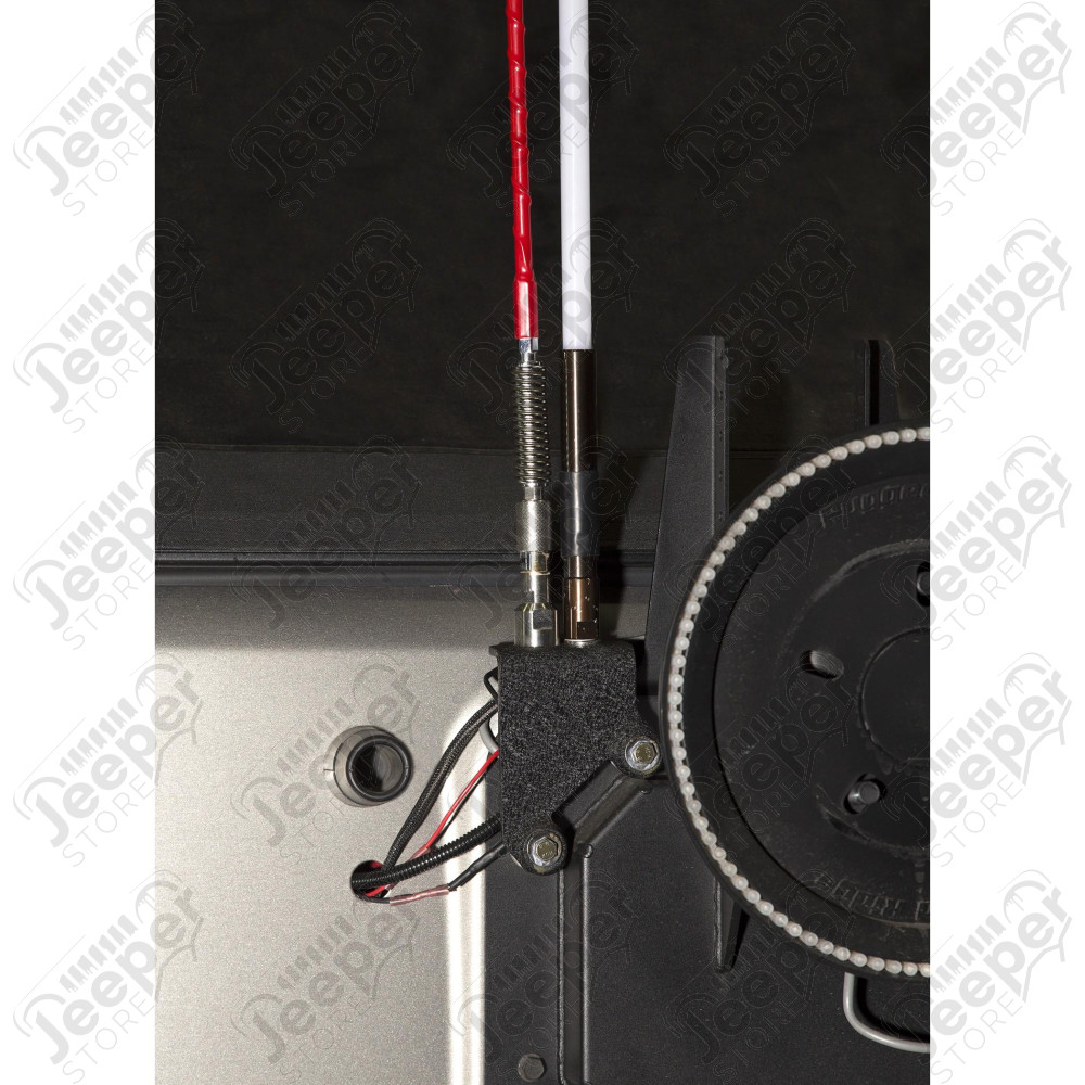 Lighted Whip, RGB, 39 Inches (1Meter), W/Bracket, 07-18 JK