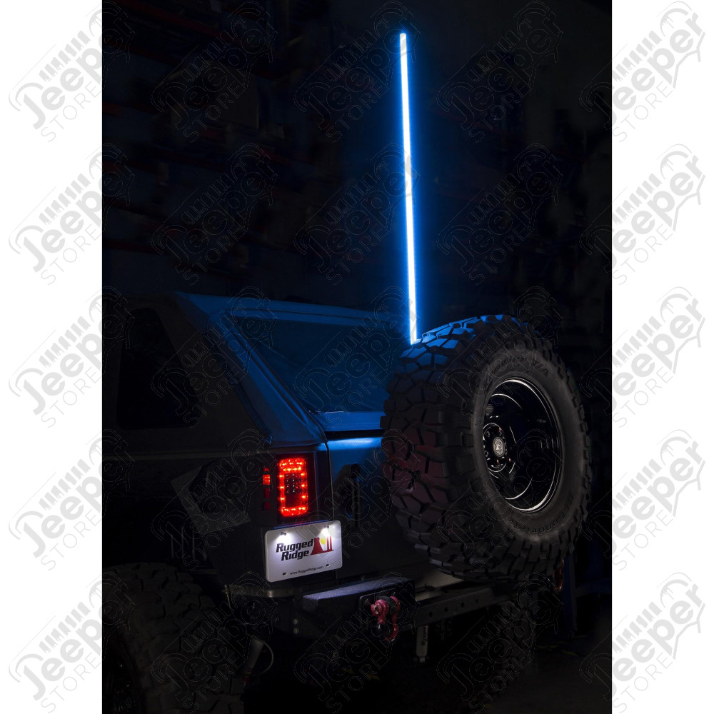 Lighted Whip, RGB, 60Inches (1.5 Meter), W/Bracket, 07-18 JK